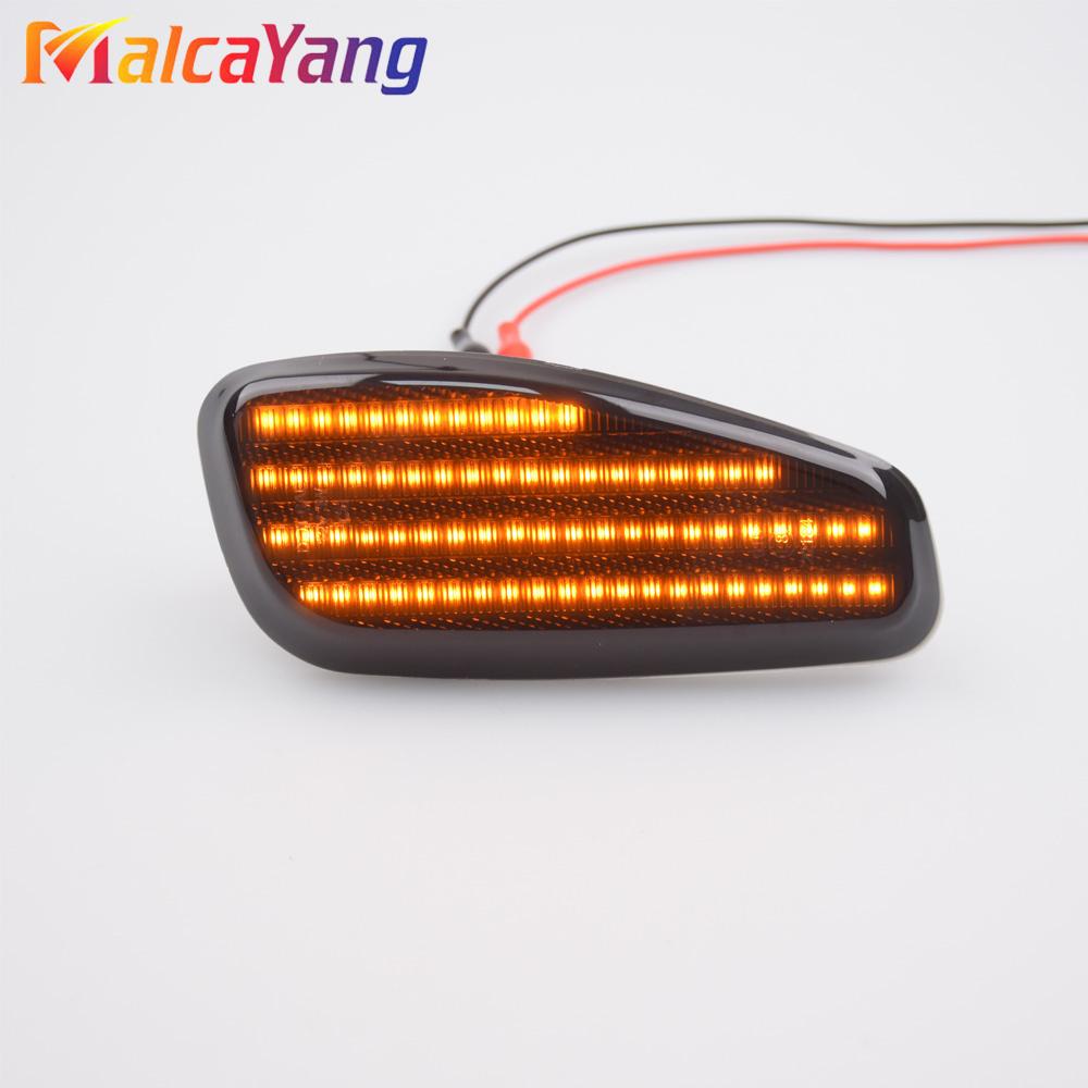 2Pcs LED Car Dynamic Turn Signal Light Side Marker Lamps Blinker Amber For Jeep Renegade BU 2014-2021 OEM# 68256049AA 68256050AATurn Signal 2