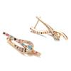 Luxury Drop Earrings With Multi Color Zircon Statement Women's Wedding Party Jewelry