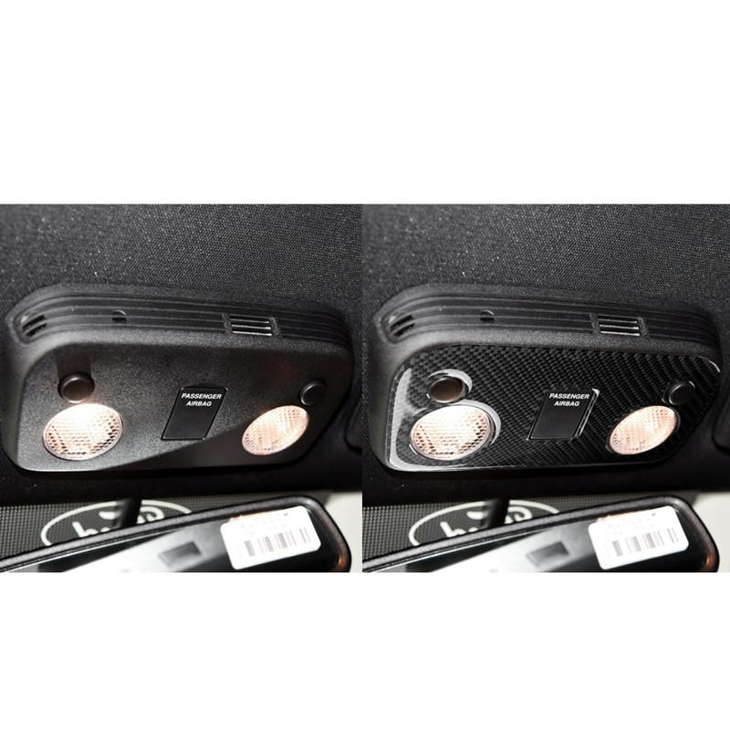 Для Ford Mustang Mustang GT 2015-2018 лампа для чтения из настоящего углеродного волокна наклейка автомобильная лампа для чтения крышка лампы интерьер