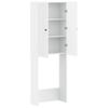 EDE White Toilet Cabinet 66 x 25.5 x 190 cm Particleboard