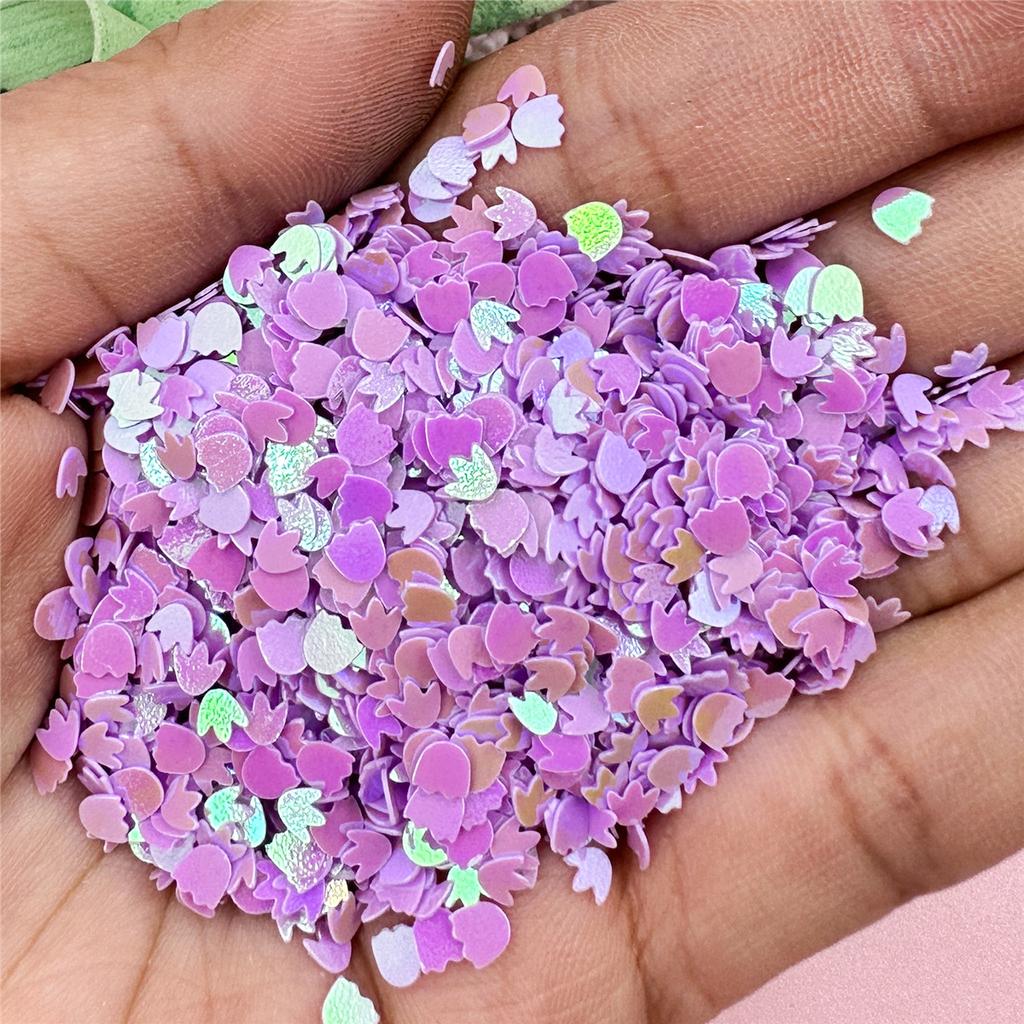 Hanmade Hollow Out Cute PVC Sequins Fashion 1000Pcs Resin Sequins Little Feet with 3.3*3.2mm DIY Acrylic Decorative Sequins
