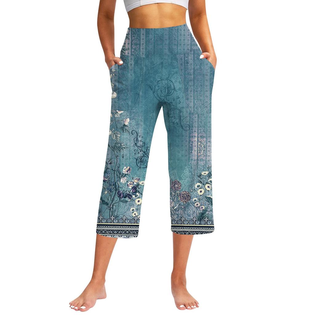 Женские повседневные брюки с карманами и высокой талией, спортивные штаны Seven Pants