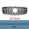 For Mercedes-Benz GLA Class X156 2014-2016 Front Bumper Grille GT Diamond Style GLA200 GLA250 GLA260 ABS Car Styling