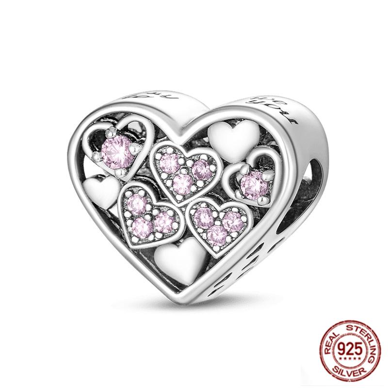 925 Стерлинговое Серебро Красочный Ловец Снов Светящийся Светлячок Подарок Самолет Земля Шармы Подходят Оригинальный Подвеска DIY Изготовление Ювелирных Изделий