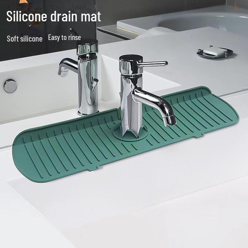 Multi-Function Silicone Sink Splash Pad for Kitchen & Bathroom Faucet
