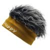 Hip Hop Fun Short Hair Caps Sports Brimless Beanie Wig Hat Rock Fake Hair Skullcap  Women