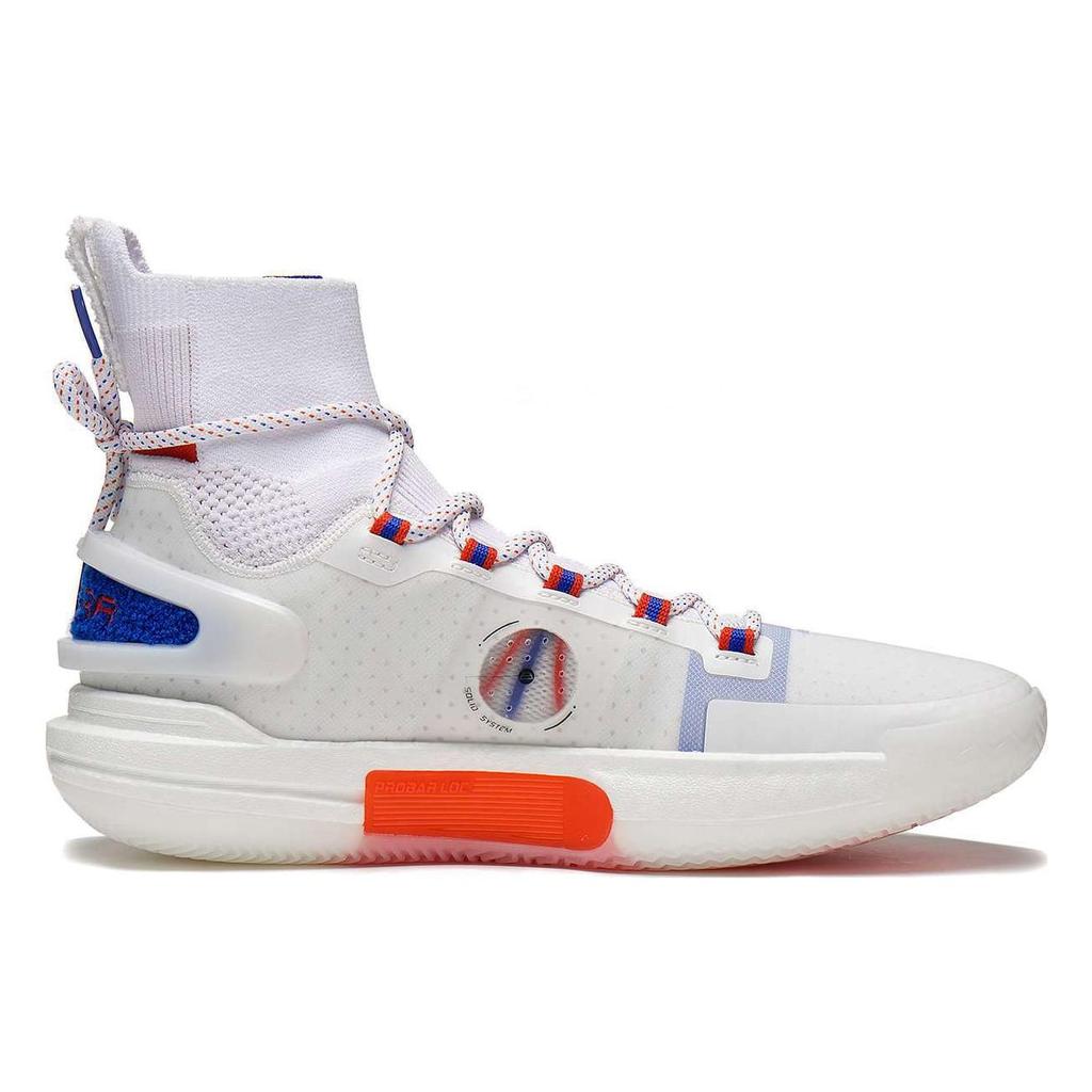 Li Ning Speed 9 Ультраамортизация Скользкие Устойчивые к истиранию Высокие Баскетбольные Кроссовки Мужские Белые ABAT013-2