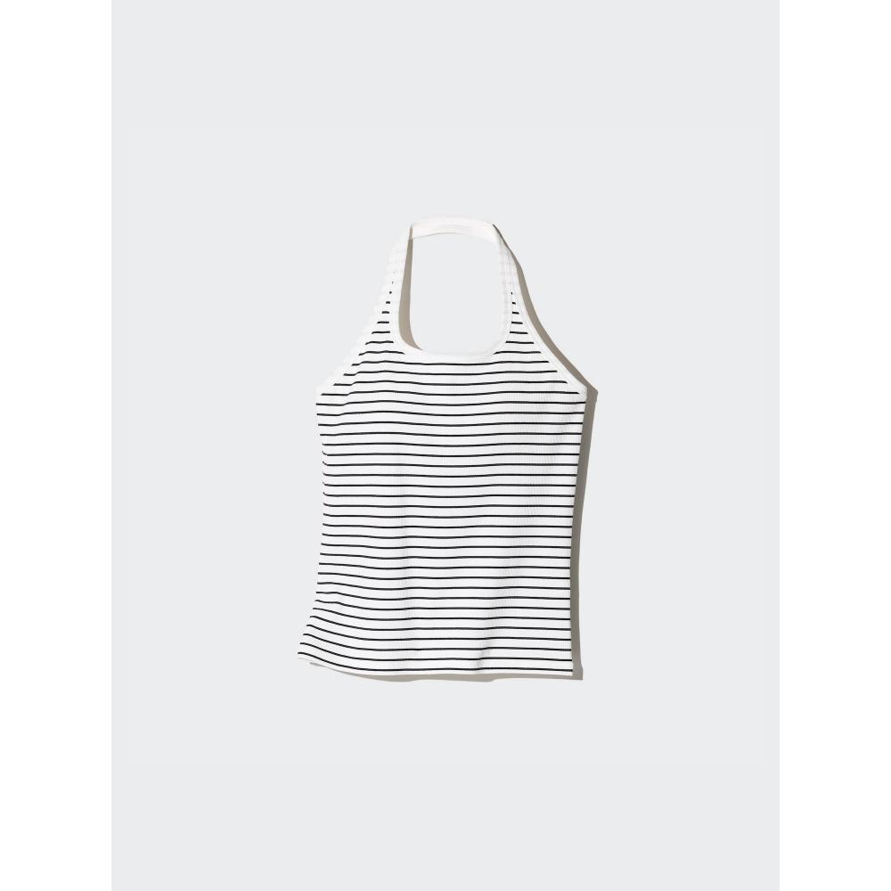 Uniqlo Японский топ-бюстгальтер с открытой спиной и бретелькой через шею