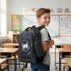Elementary School Student Backpack Hard Shell Football-Themed Weight-Reducing Boys' Double-Shoulder Bag Large Capacity With Small Pencil Case Set