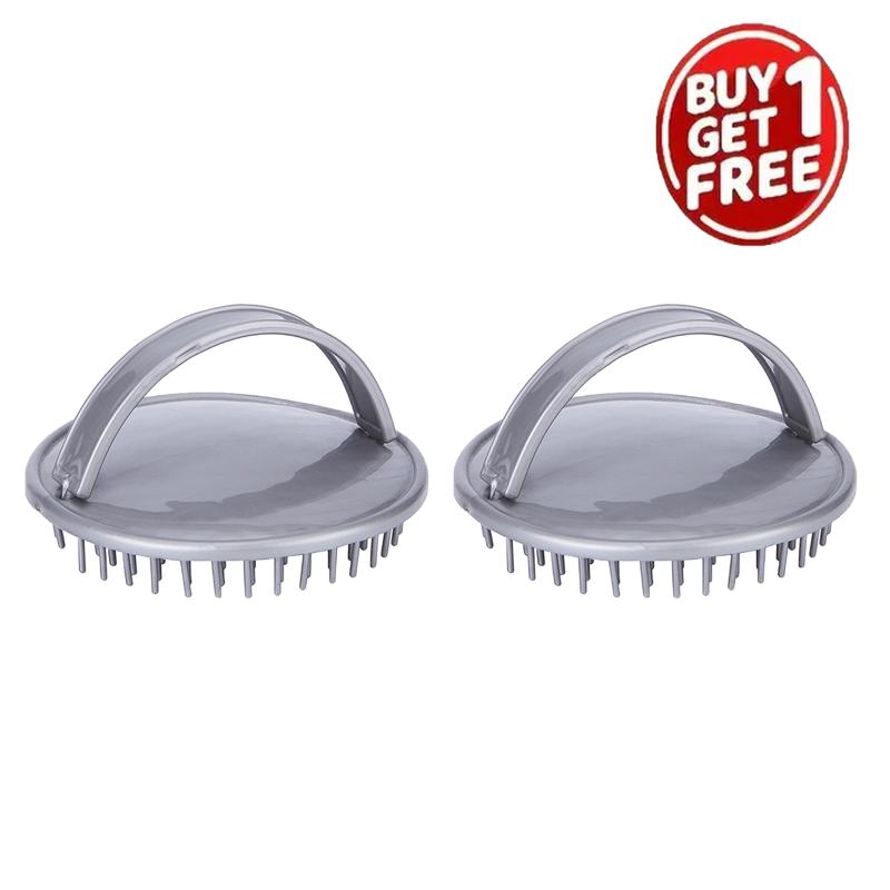 2pcs Head Shampoo Brush Head Massage Hair Washing Comb Scalp Body Shower Brush Care Hair Root Itching Hairbrush Home Salon Tools