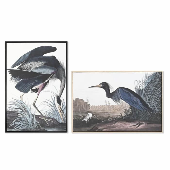 Tableau encadré - Oiseau oriental - 63 x 4 x 93 cm - Décoration murale - Ethnique