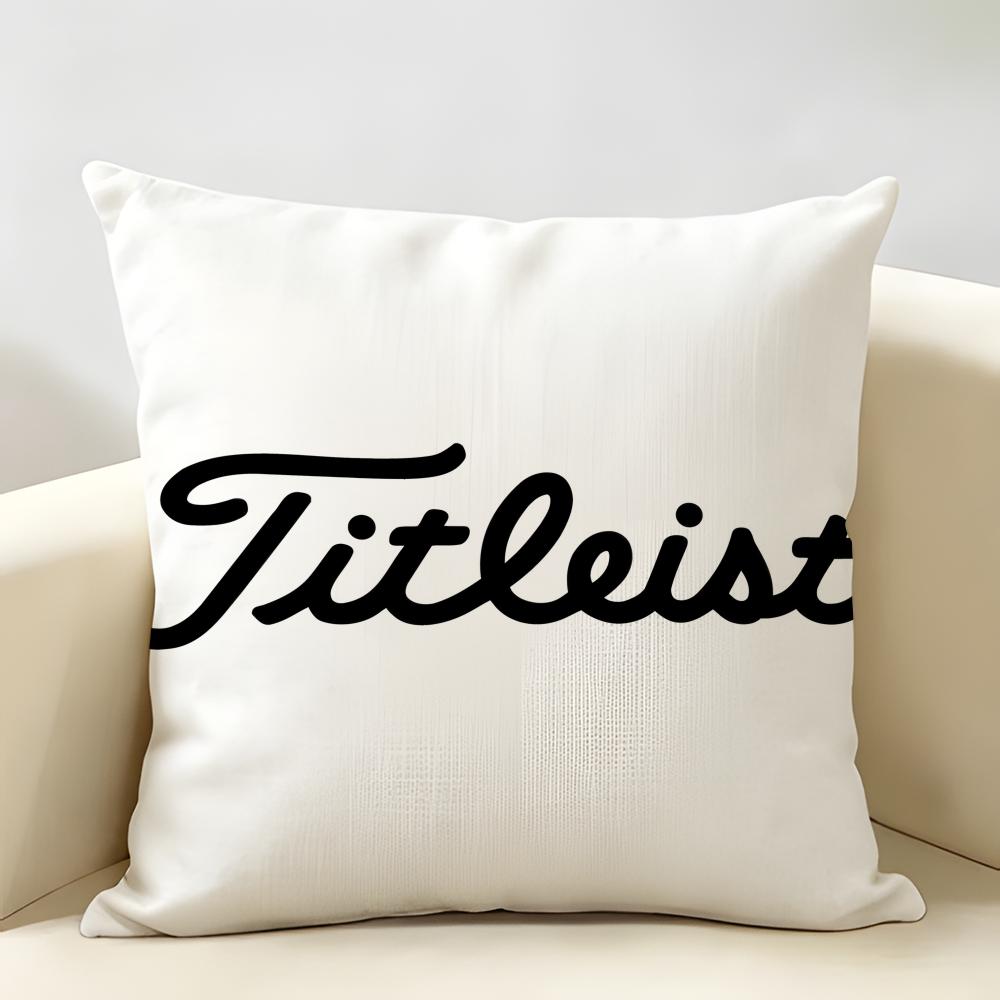 Golf Sports TTitleistS Cushion Cover Natural Linen Organic Fabric DoubleSided Printing Room Sofa Decor Pillow Case