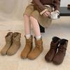 Vintage thick-soled Maillard Birkenstock short boots New autumn and winter design feeling stacking boots Western Martin boots