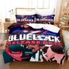 Комплект постельного белья Bachira Blue Lock Single Twin Full Queen King Size Aldult для мальчиков, пододеяльники 3D Anime, комплект простыней