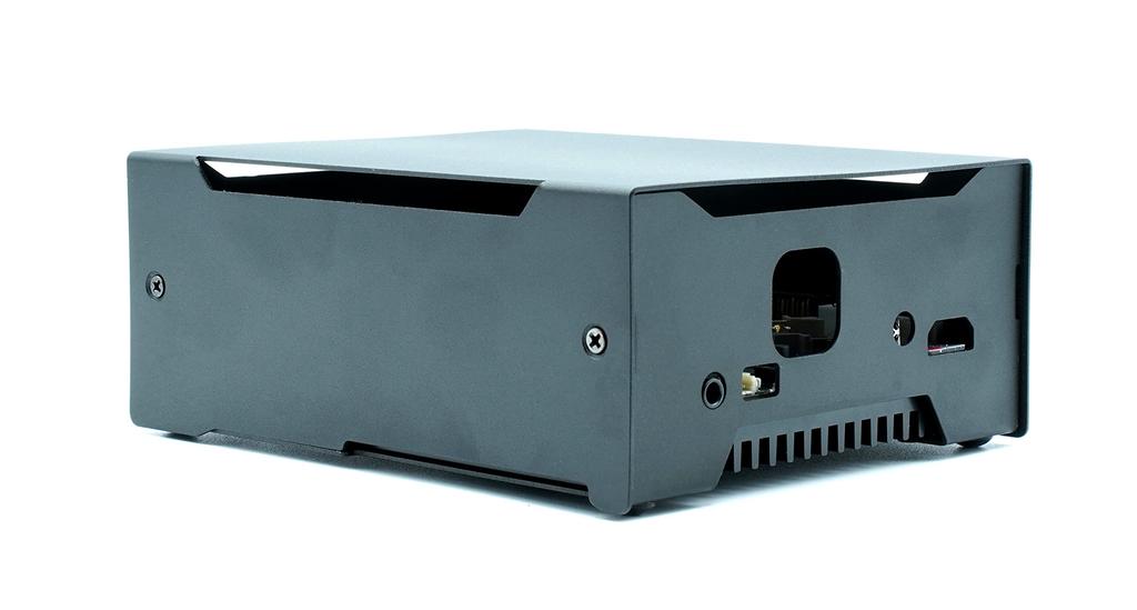 Корпус KKSB для Odroid M1, Пескоструйный алюминий, Черное анодированное покрытие