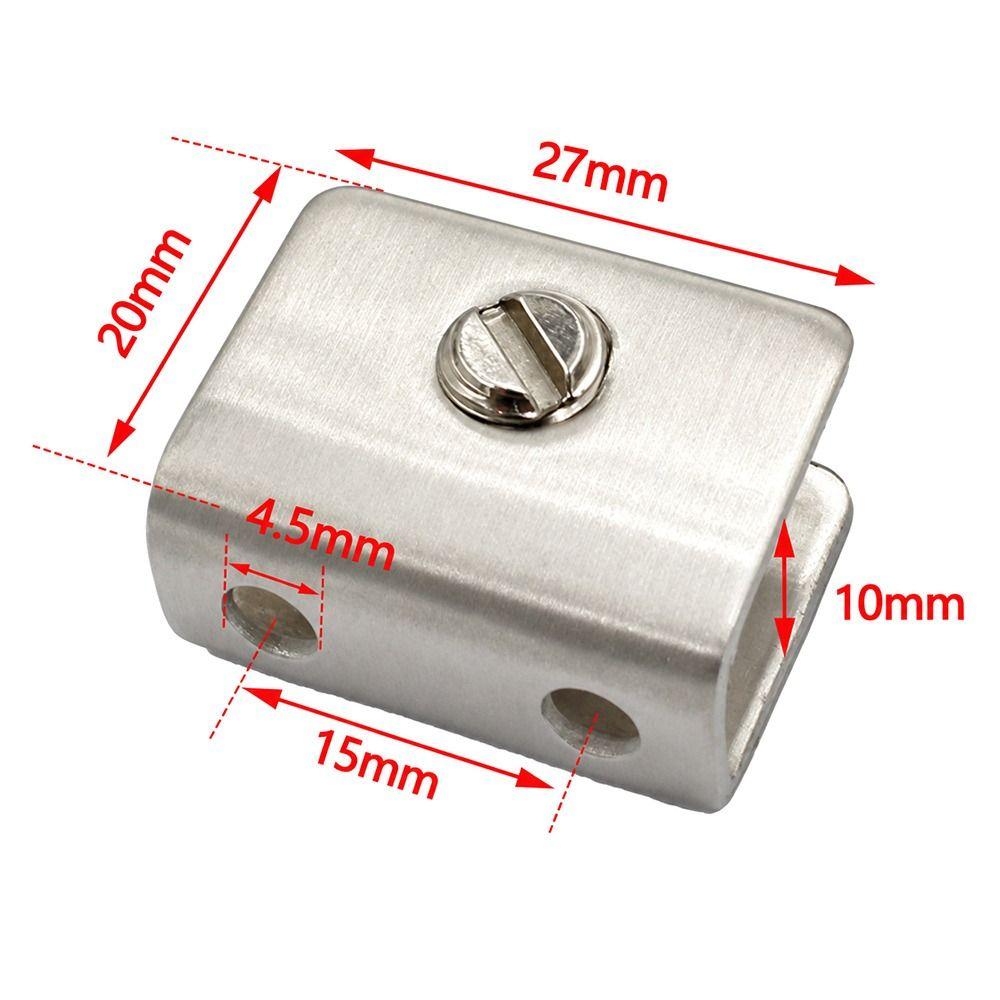 Square Clamp Tile Clamps Aluminum Alloy Glass Cabinet Bracket Aquarium Hardware