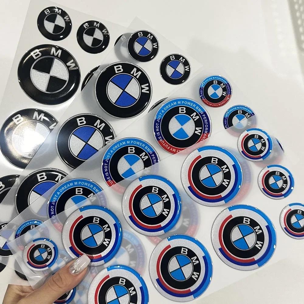 BABC1 Hot For BMW BMW Round 3D Car Logo Reflective Waterproof Sticker for S1000 RR R1250 GS Motorcycle Racing Decor Soft Sticker