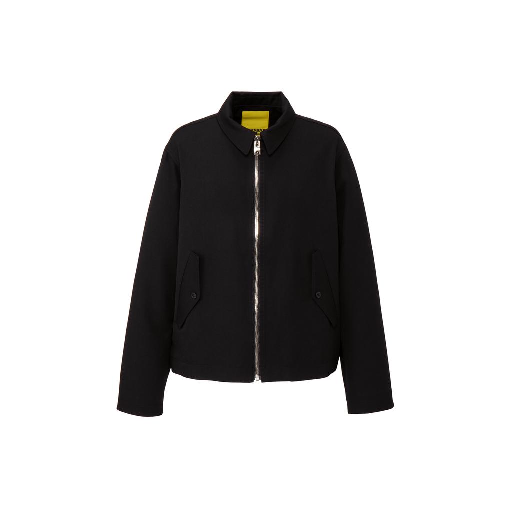 Onitsuka Tiger Ss26 Jacket Long Sleeve Collar Solid Color Jacket Men Jacket Black 2181B163-001