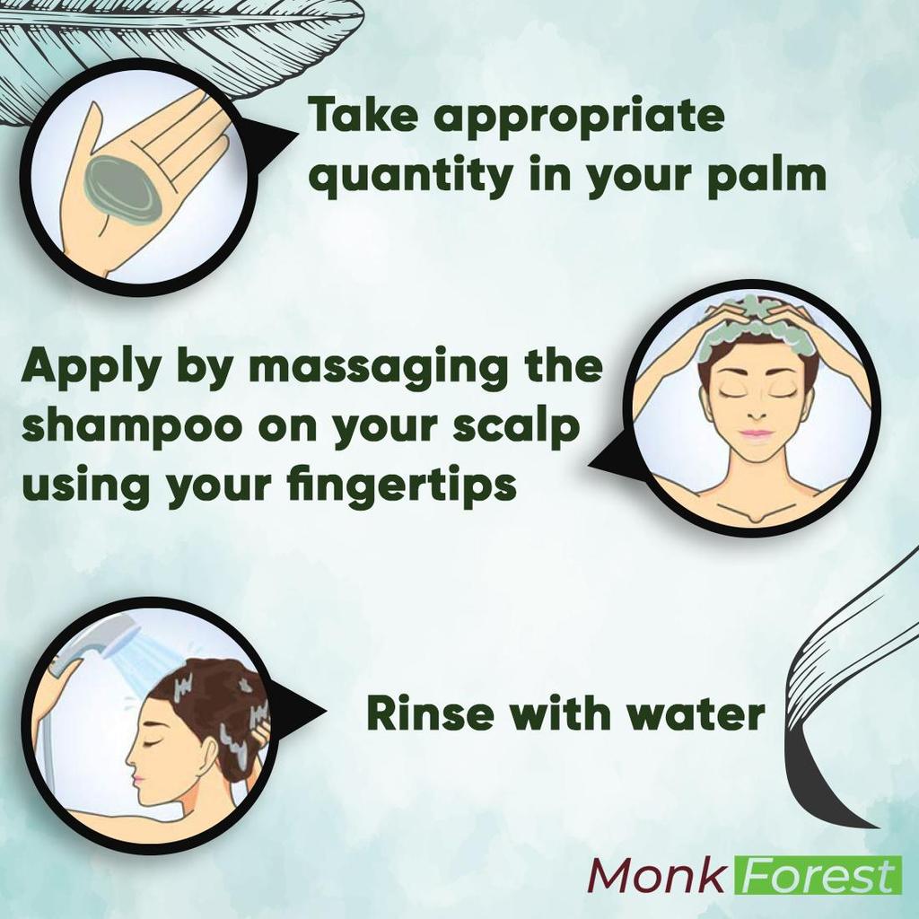 Monk Forest Пенящийся шампунь против перхоти и контроля повреждений Green Apple Без сульфатов и парабенов