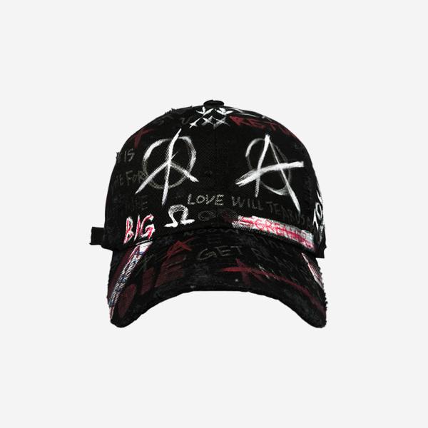 Tough Flag Cap Graffiti Version (Black), 16TFCGV001-7000009122