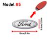 For Ford Focus MK3 Ranger Fiesta S-Max Mondeo Grille Sticker ABS Car Styling Front Hood Emblem Rear Trunk Badge Auto Accessories CVW1 b11