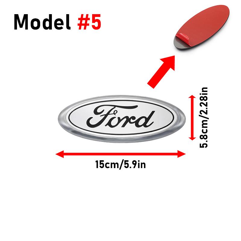 For Ford Focus MK3 Ranger Fiesta S-Max Mondeo Grille Sticker ABS Car Styling Front Hood Emblem Rear Trunk Badge Auto Accessories CVW1 b11