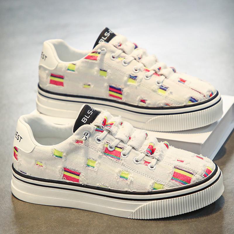 Skateboard Canvas Casual Sneaker Sports and Leisure Shoes for Men Platform Sports Shoes Ventilate Wear-resistant Fashion New