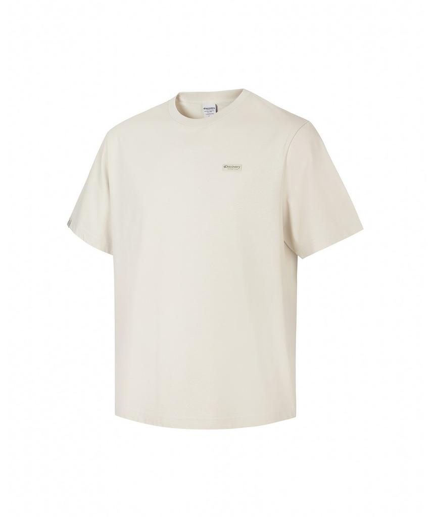 DISCOVERY EXPEDITION Uni Freshvent Semi-Overfit Small Logo Short Sleeve T-Shirt (D/Ivory) (C Type)