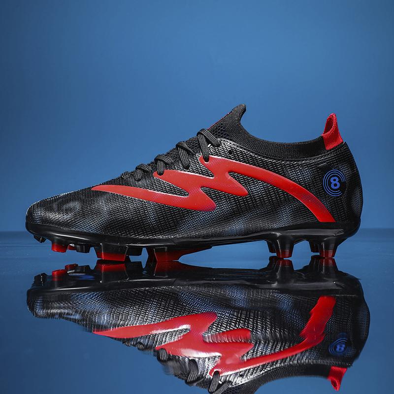 Мужские футбольные бутсы с длинными шипами и высокой лодыжкой, футбольные бутсы AG, детские уличные бутсы для травы, футбольные бутсы, тренировочные спортивные футбольные бутсы