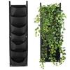 7 Pocket Vertical Growing Planting Bag Felt Fabric Wall Hanging Outdoor Garden Planter Pot Flower Vegetable Growing Container