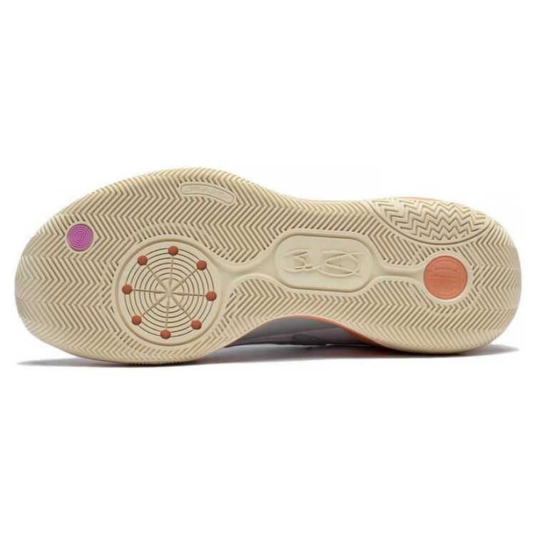 Li Ning Wade ALLDAY Скользкие, износостойкие, дышащие низкие баскетбольные кроссовки Бело-серые ABPT007-6