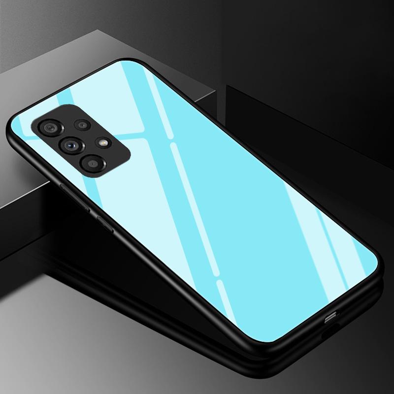 Чехол-бампер из градиентного закаленного стекла для Samsung Galaxy S23 S22 Ultra S21 FE S20 S10 5G S10e S8 S9 Plus S7 Edge Защитное стекло