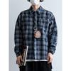 2024 Letter Long Sleeve Shirt Japanese Hong Kong Style Ins Loose Shirt Boys Summer Trendy Versatile Casual Coat