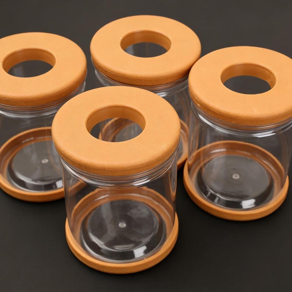 5/1PCS Transparent Hydroponic Flowerpot Hydroponic Plant Container with Soft Stopper Non Slip Bottom Home Office Gardening Pots