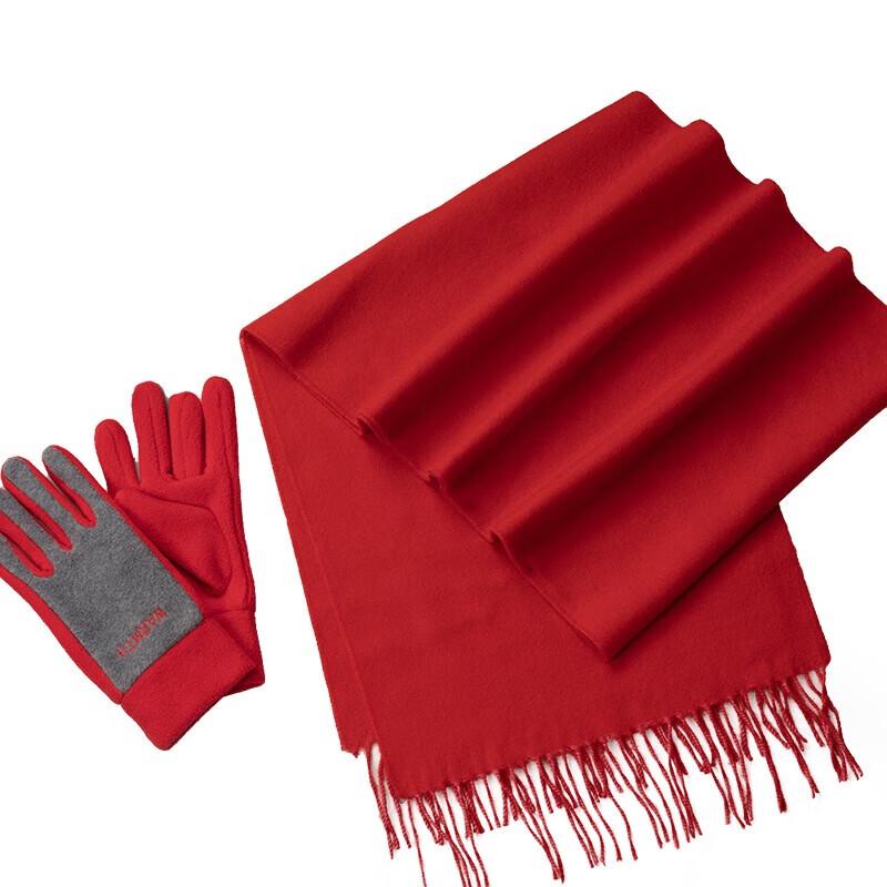 ELSYALN Warm Scarf and Glove Set