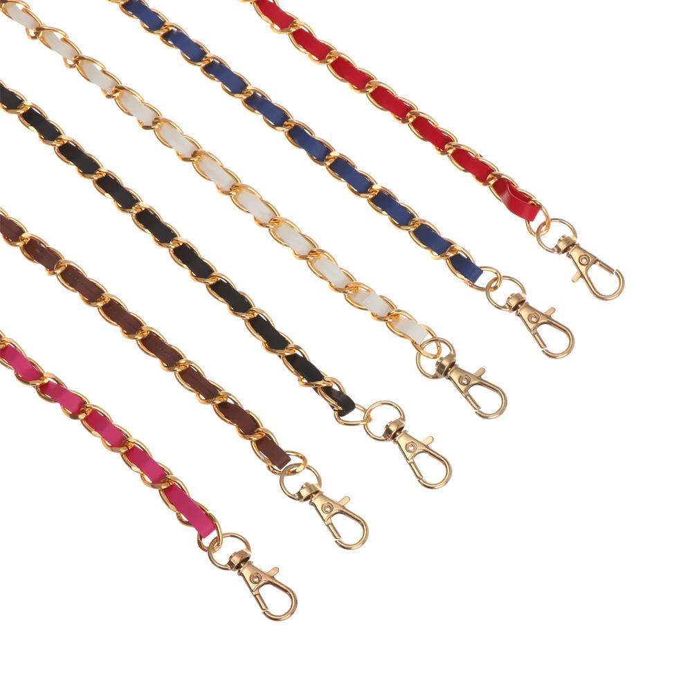 Women Adjustable Metal Decorative Chain Shoulder Bag aiguillette Handbag Chain Backpack strap