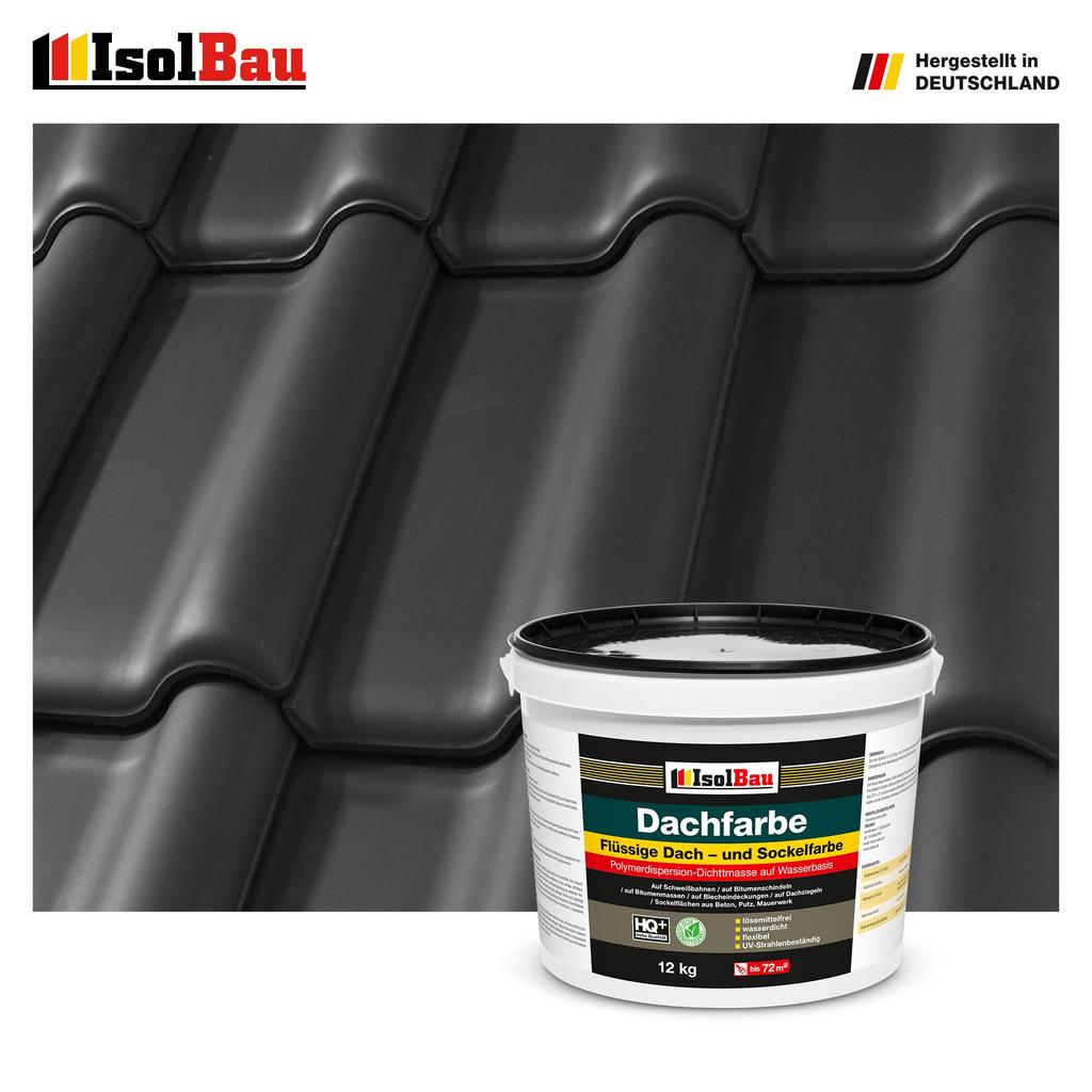 IsolBau Roof Paint Dachfarbe Black 12