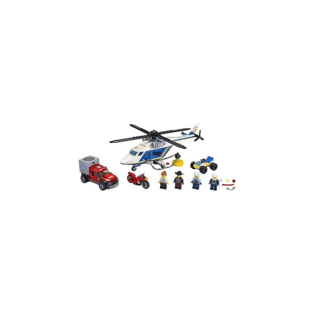 LEGO City Police Helicopter Chase 60243 Building Toy Set for Kids Ages 5 and Up