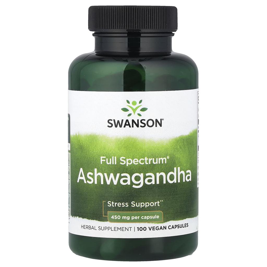 Full Spectrum® Ashwagandha, Veggie Capsules, 100 Capsules (450Mg Per Capsule)