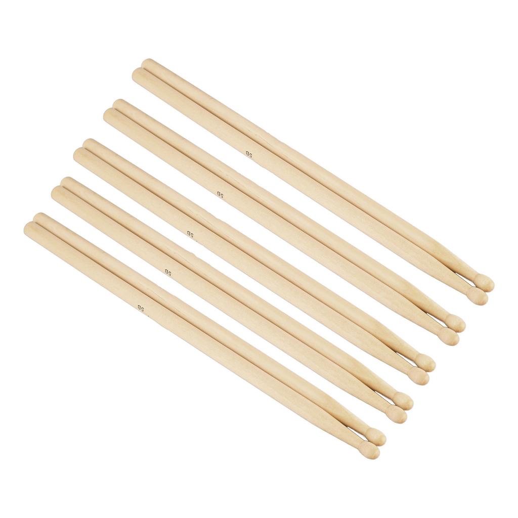 12 Pairs Maple Drum Stick 7A Wood Drumstick for Beginners Student Rock Band Percussion Accessories