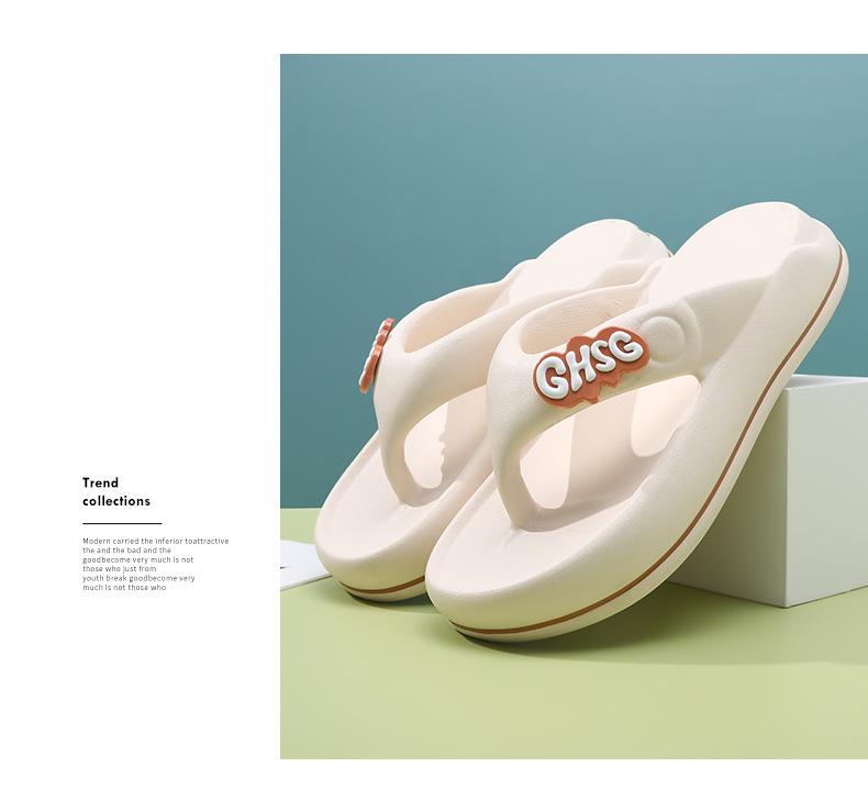 Женские нескользящие шлепанцы 2024: Повседневные пляжные сандалии для прямой трансляции