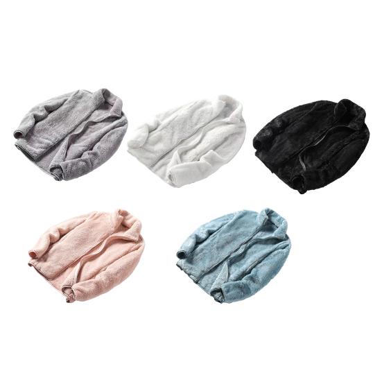 Женская пушистая флисовая куртка с длинными рукавами на молнии, шерпа-пальто, мягкая куртка с воротником-стойкой, осенняя верхняя одежда с карманами