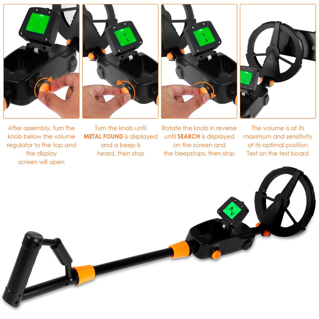 Высокоточный металлоискатель, легкий, с ЖК-экраном, сканер, поисковик, детский поиск сокровищ, активный отдых на природе
