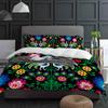 Мексика Искусство Цветок Курица Постельное Белье Набор 3шт Мальчики Девочки Пододеяльник Наволочка Детский Взрослый Покрывало Двуспальный Набор Домашний Текстиль