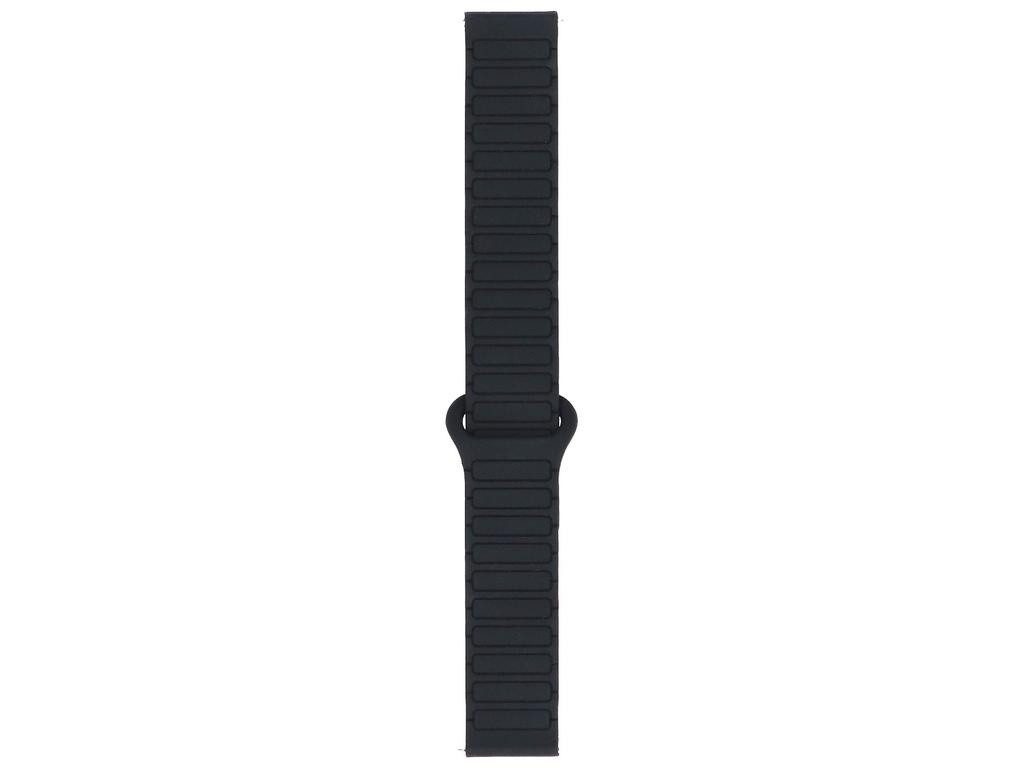 New GlacierX Silicone Magnetic Waffle Obsidian Flame Black & Red 22mm Smartwatch Strap