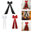 Christmas Tree Topper Bow Decor Christmas Giant Bow with Long Streamers