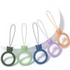 Silicone Lanyard Silicone Pendant Ring Anti-lost Phone Short Lanyard Keychain Keys Cord
