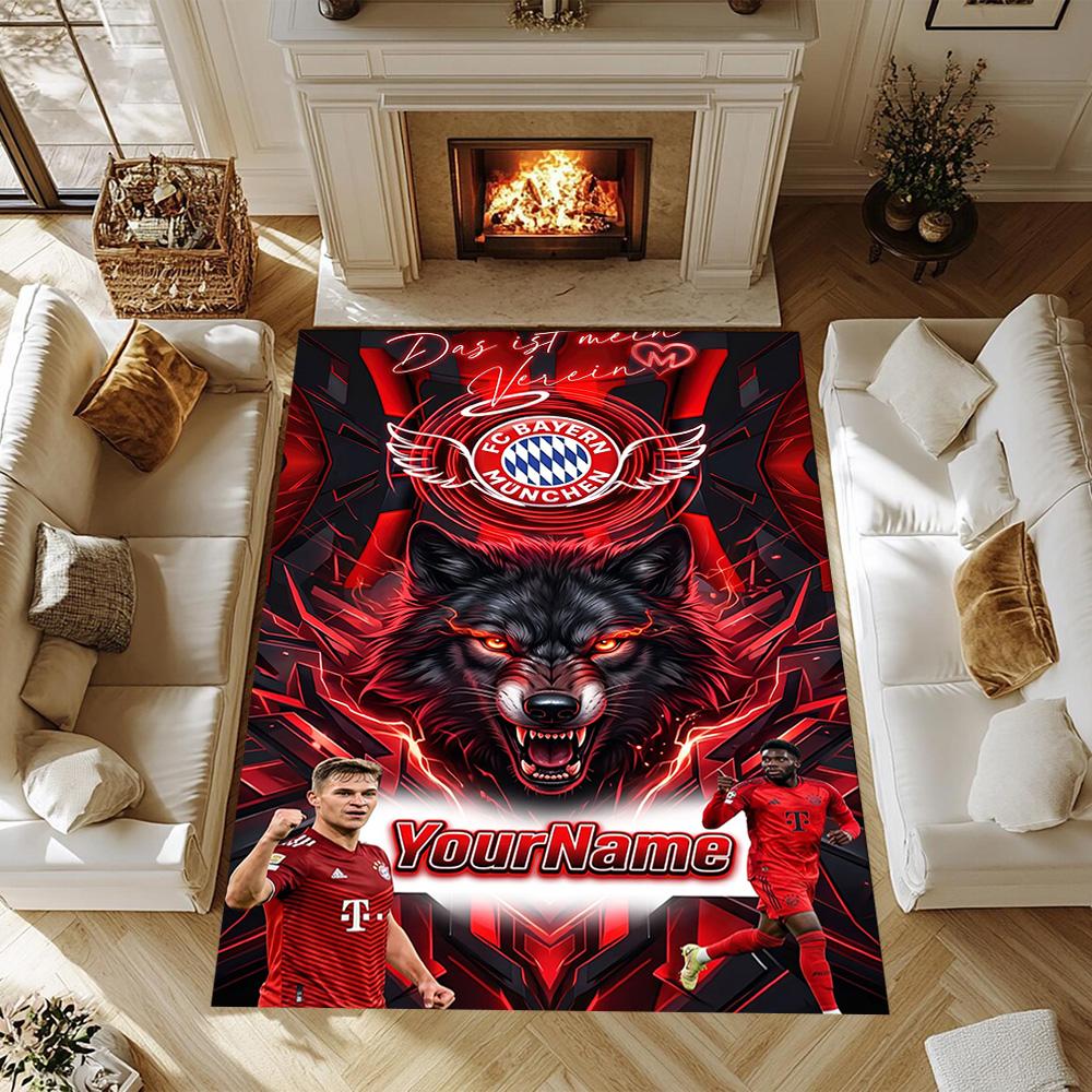 Fc Bayern München (14) Customize your name rug, office chair cushion, home bedroom living room gift.
