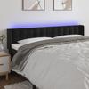 VidaXL LED Headboard Bedroom Furniture Double Bed Accessory Head of Bed Frame Interior Black 3123732