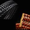 Leather Gold Pin Buckle Trousers Vintage Belts Waistband Jeans Strap Braided Belt